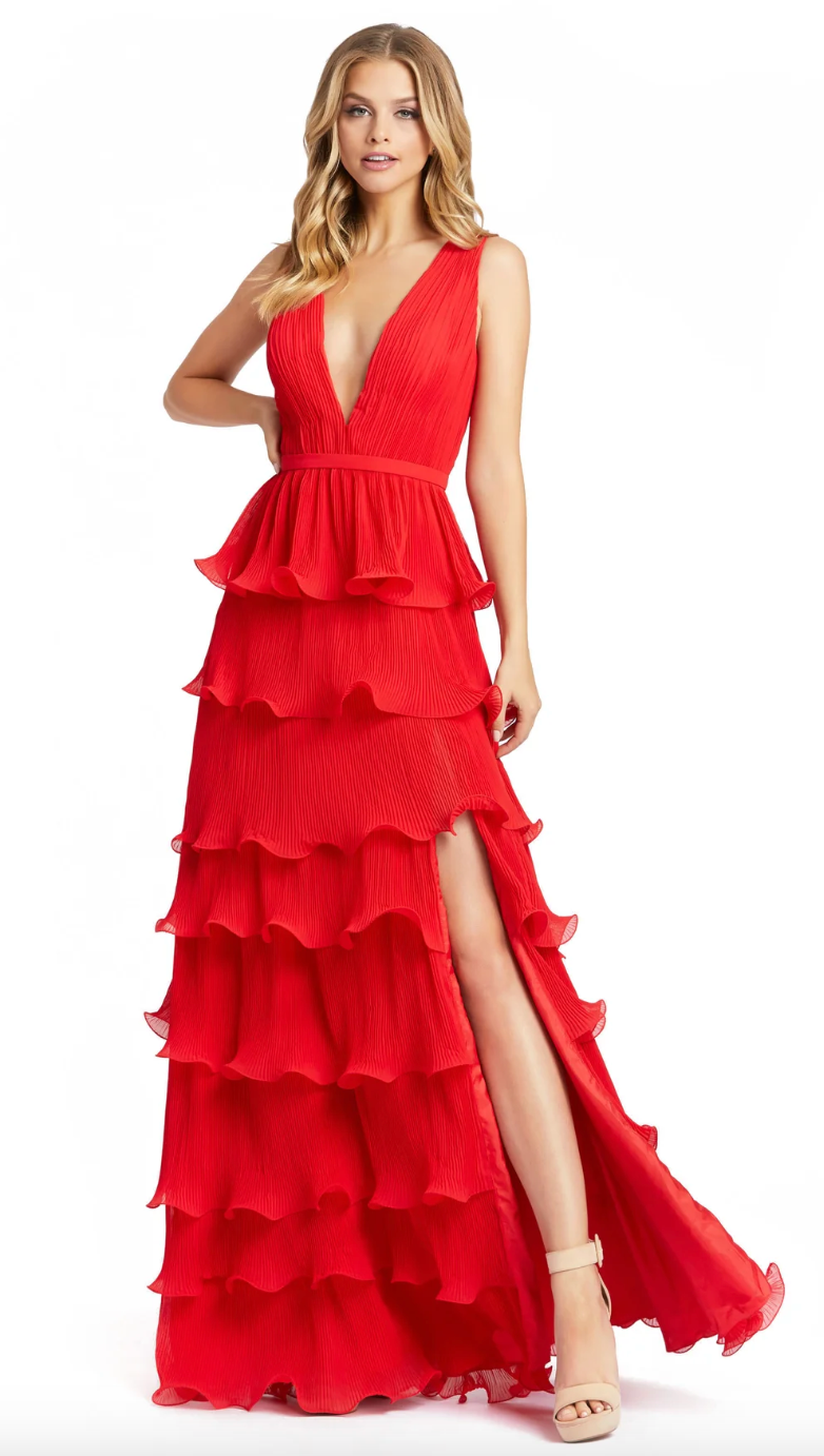 Tiered Ruffle Gown