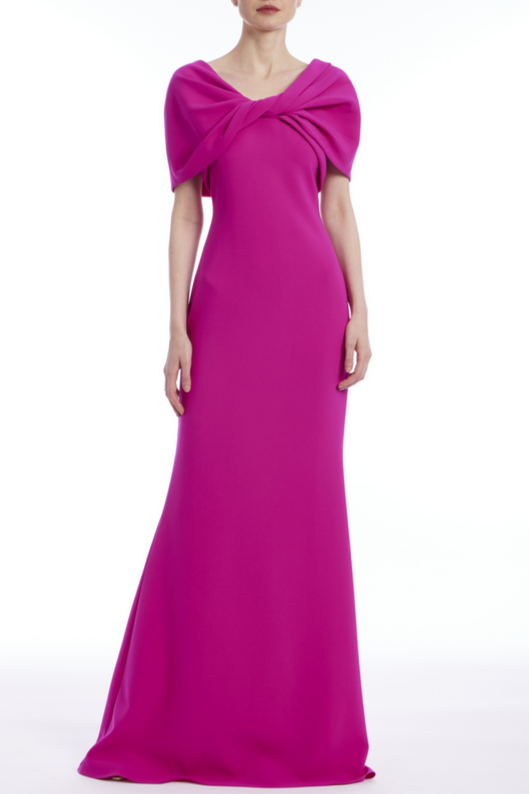 Twist Drape Gown