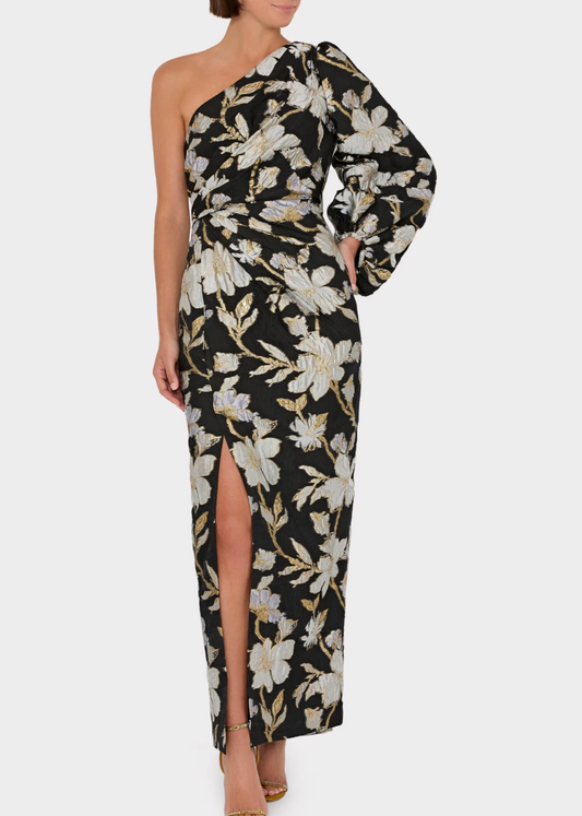 Cher Floral Jacquard Gown