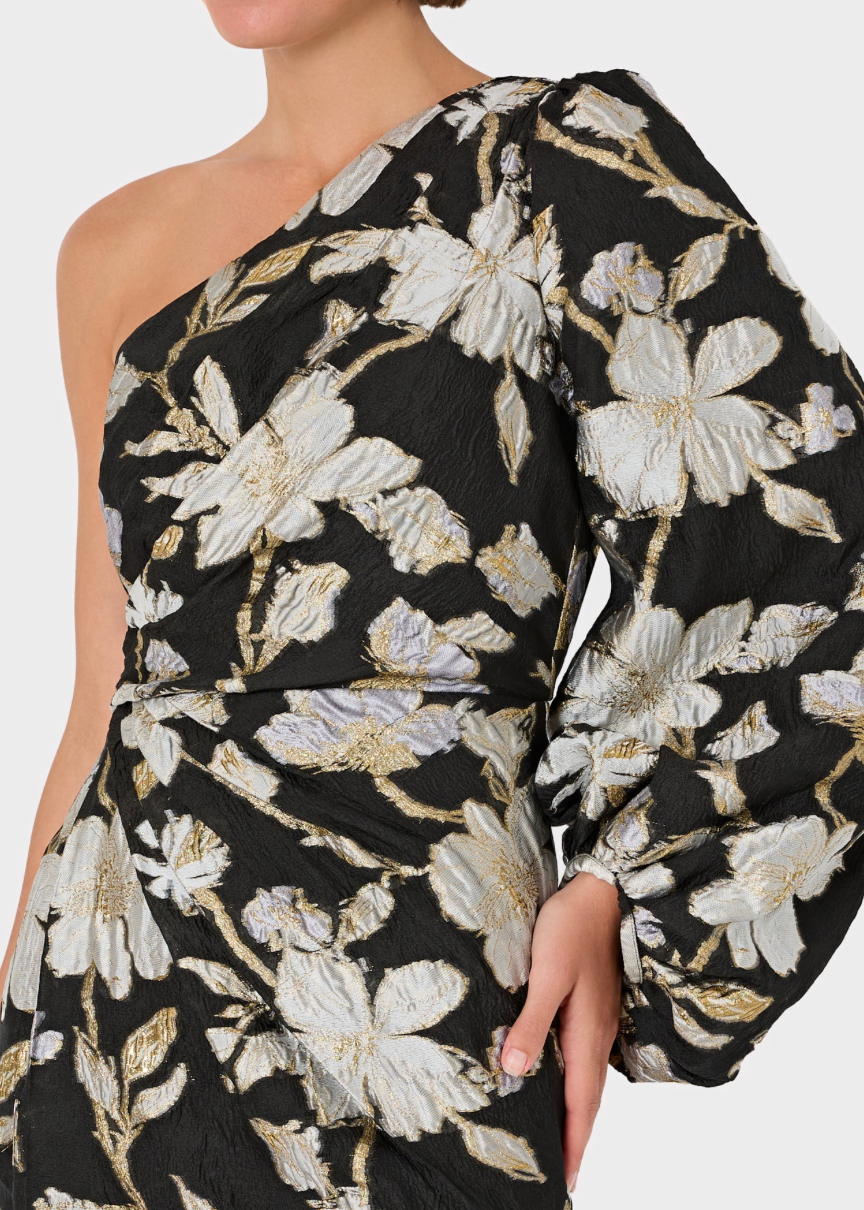 Cher Floral Jacquard Gown