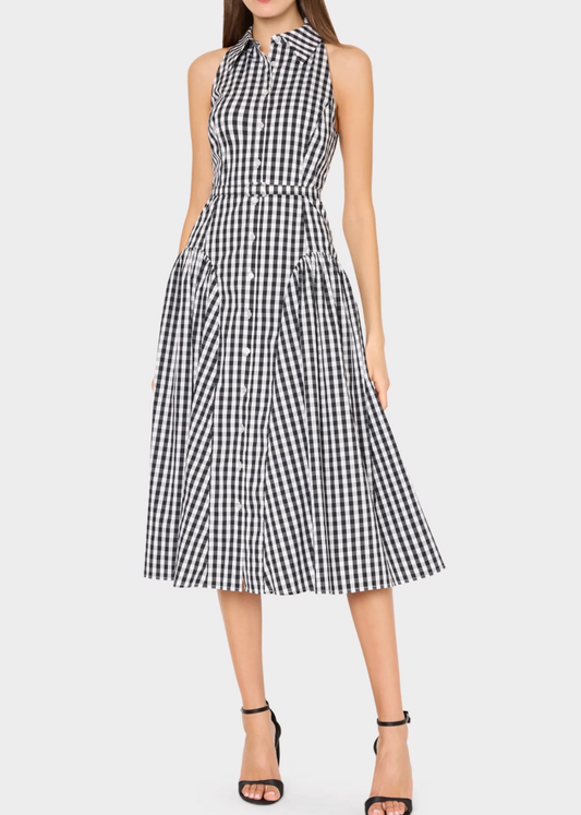 Maxine Gingham Midi Dress