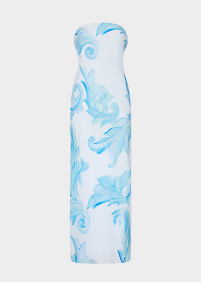 Vera Satin Floral Maxi Dress