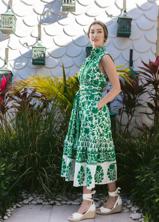 Sleeveless Flounce Dress