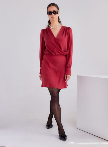 Denise Drape Front Dress