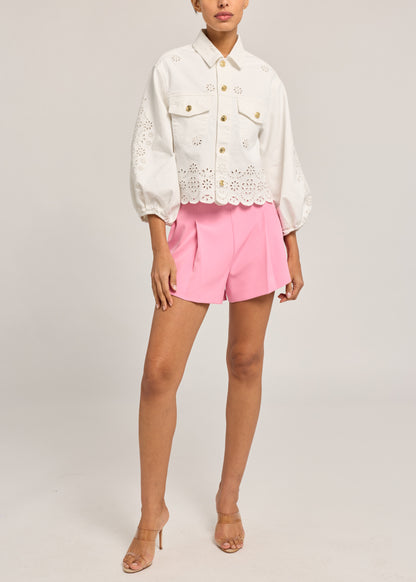 LUMERE EMB DENIM JACKET