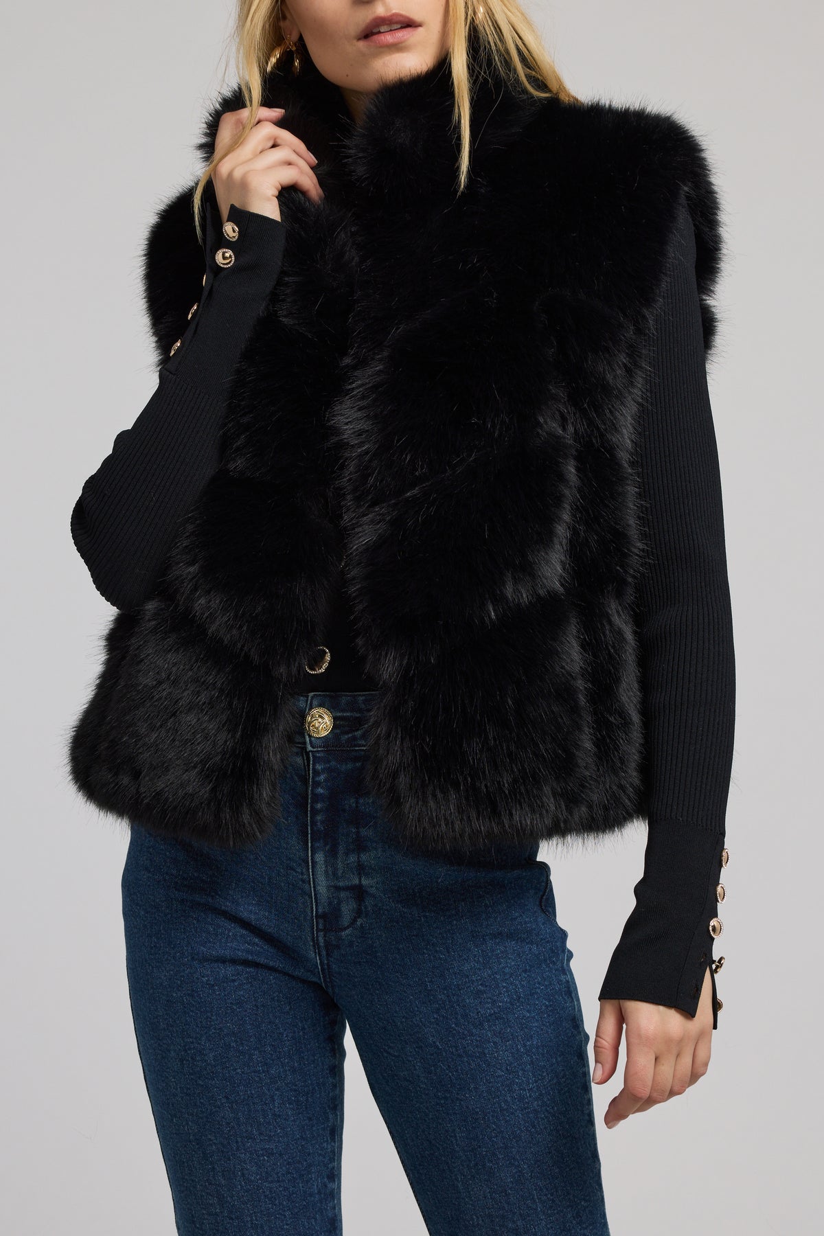 ROSARIO FAUX FUR VEST