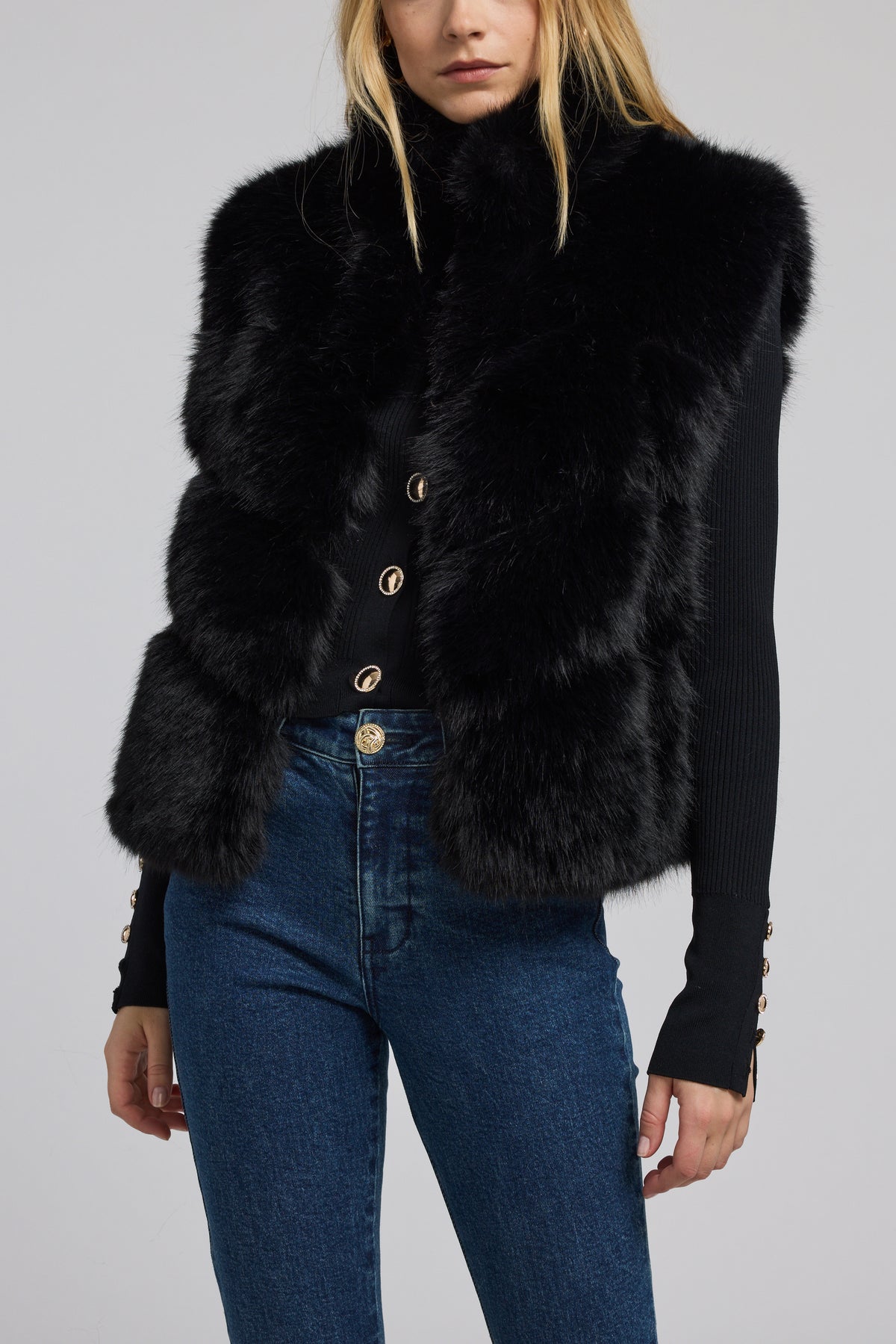 ROSARIO FAUX FUR VEST