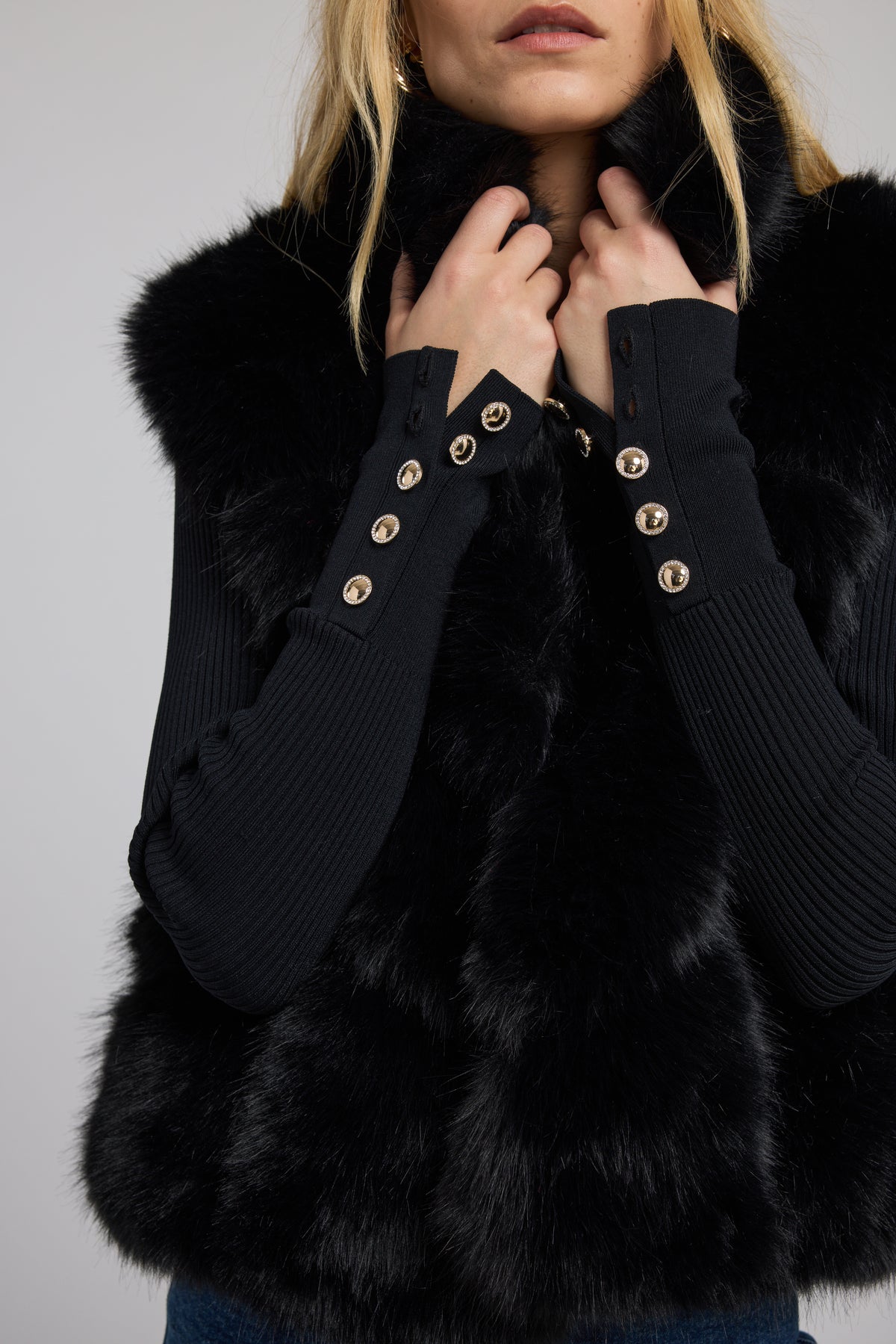 ROSARIO FAUX FUR VEST