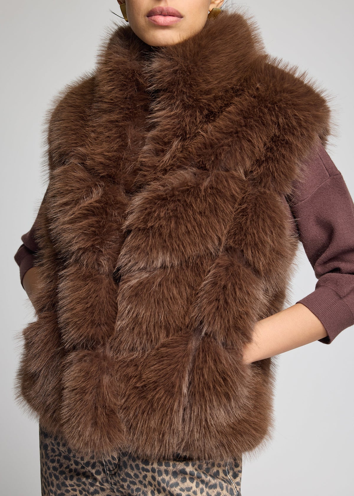 ROSARIO FAUX FUR VEST