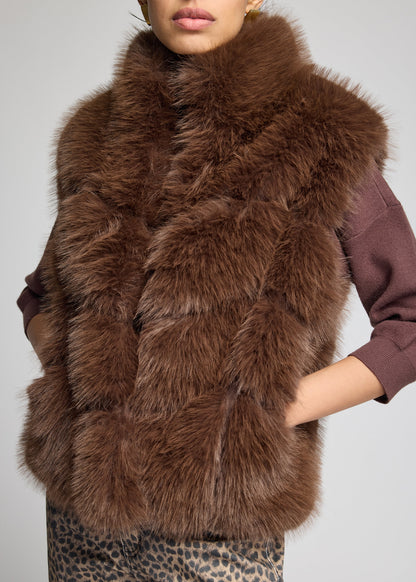 ROSARIO FAUX FUR VEST