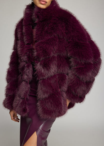 LOUISA FAUX FUR JACKET