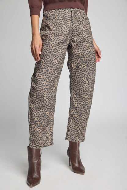 COBEL LEOPARD JEANS