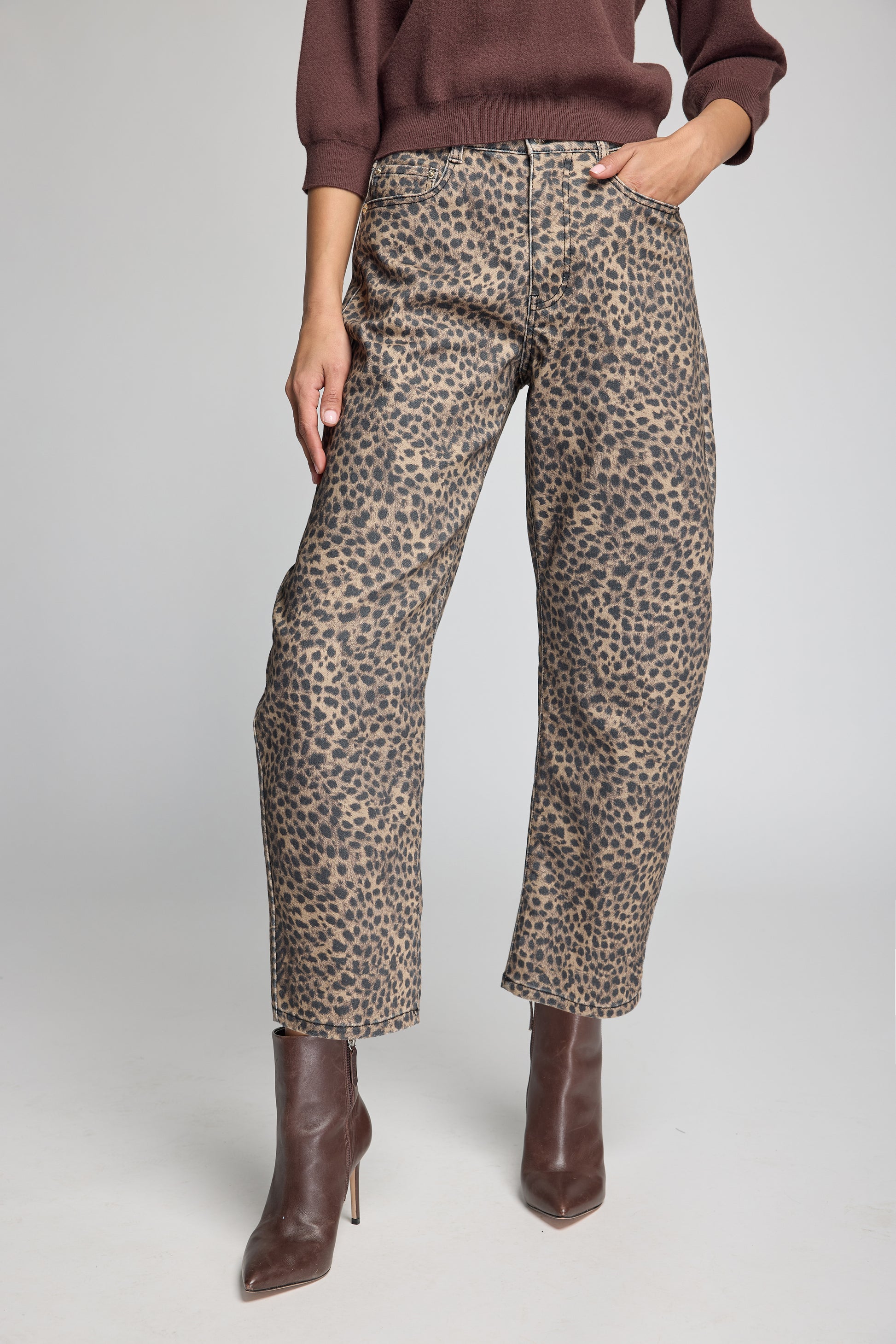 COBEL LEOPARD JEANS