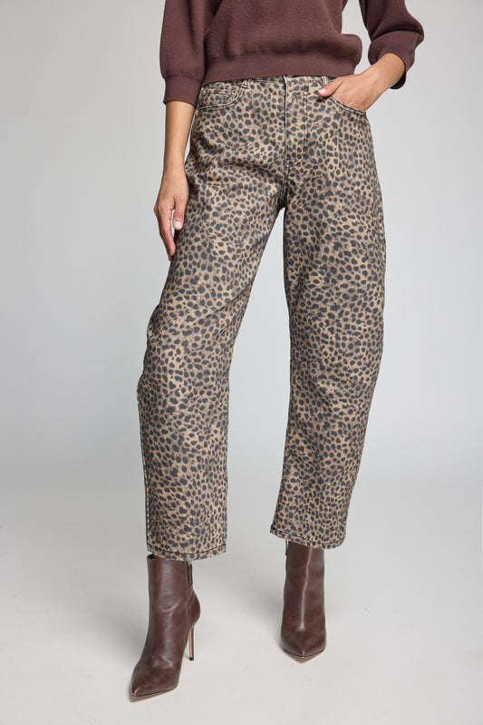 COBEL LEOPARD JEANS