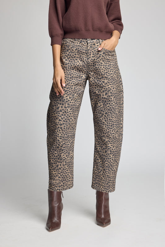 COBEL LEOPARD JEANS