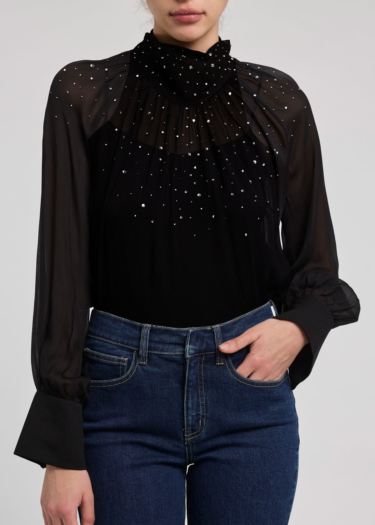 NOOR COMBO CRYSTAL BLOUSE