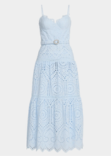 Load image into Gallery viewer, Zuria Cotton Eyelet Maxi Dress