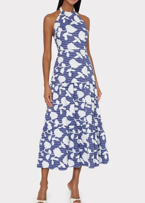 Hayden Floral Embroidered Midi Dress