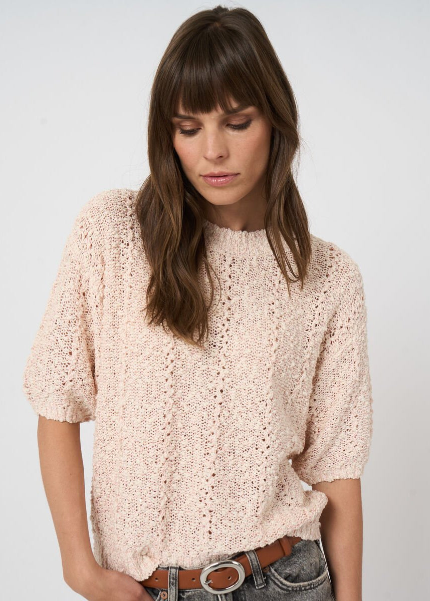 Textured Italian Cotton-Blend Sweater