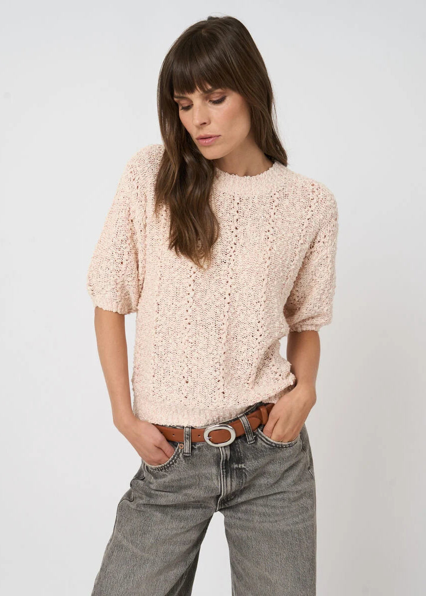 Textured Italian Cotton-Blend Sweater