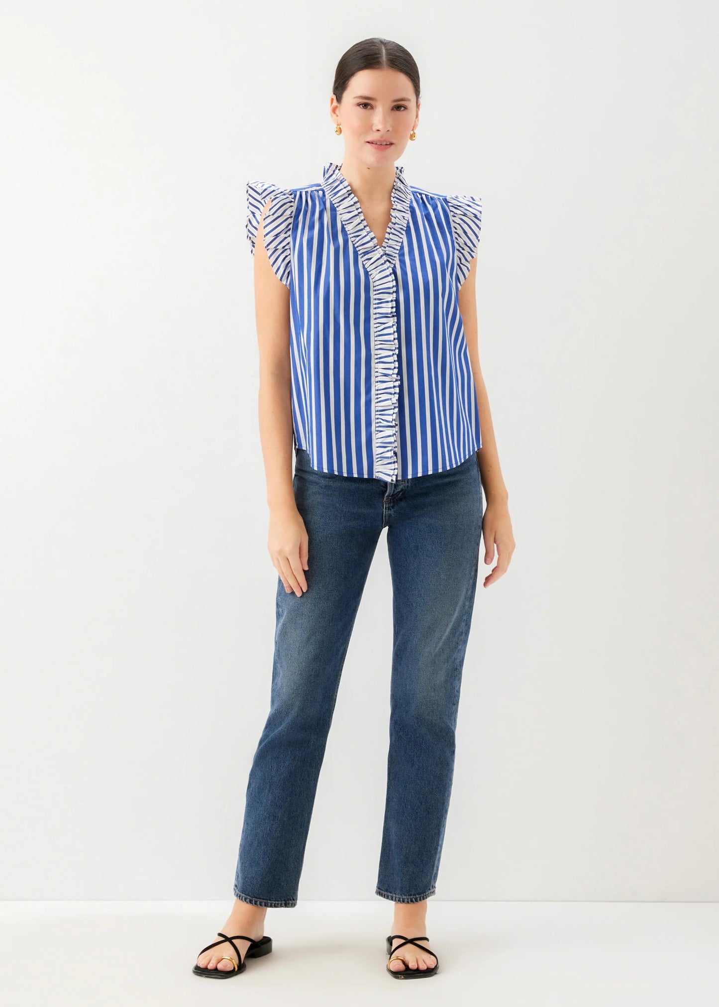 Kelly Ruffle Sleeve Top