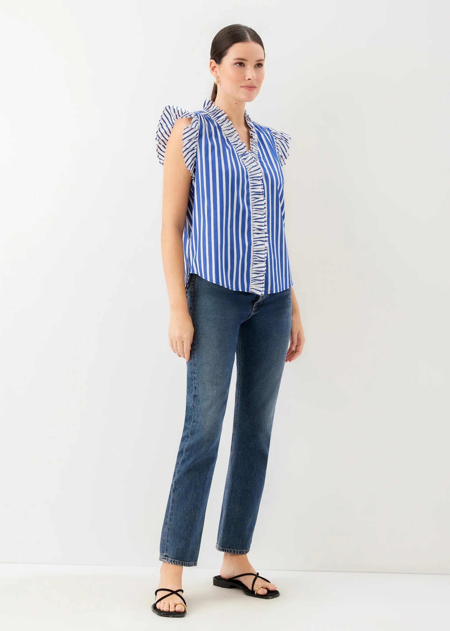 Kelly Ruffle Sleeve Top