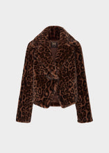 Load image into Gallery viewer, Arya Leopard Faux Fur Jacket