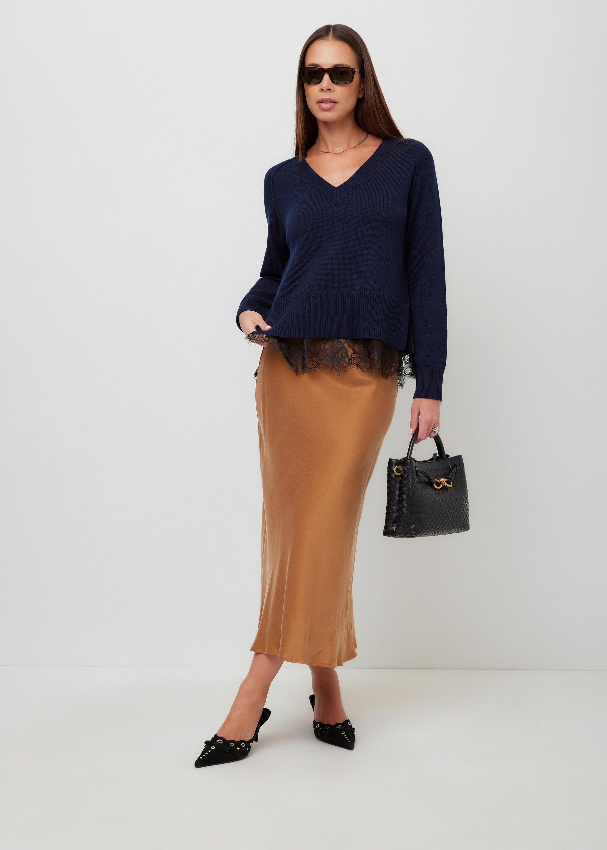 Camila Lace Layered Sweater
