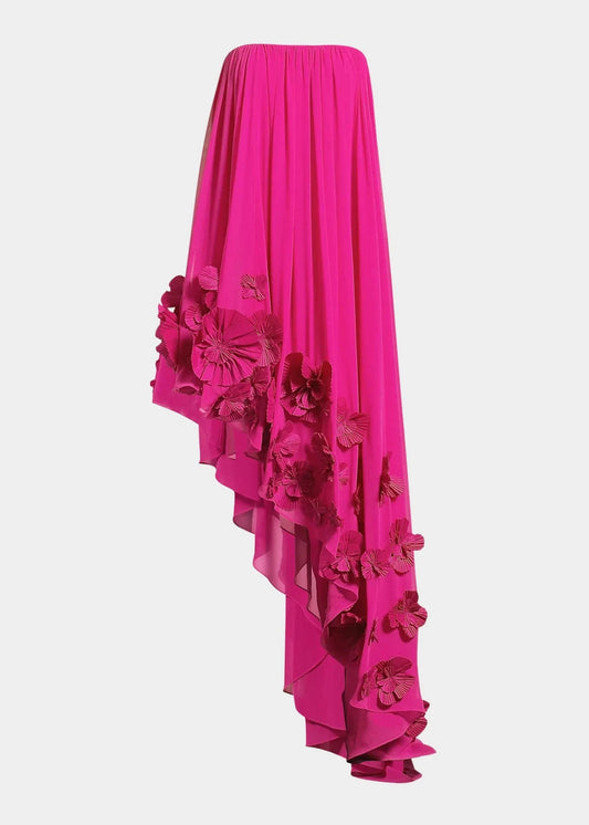 Asymmetrical Floral Maxi