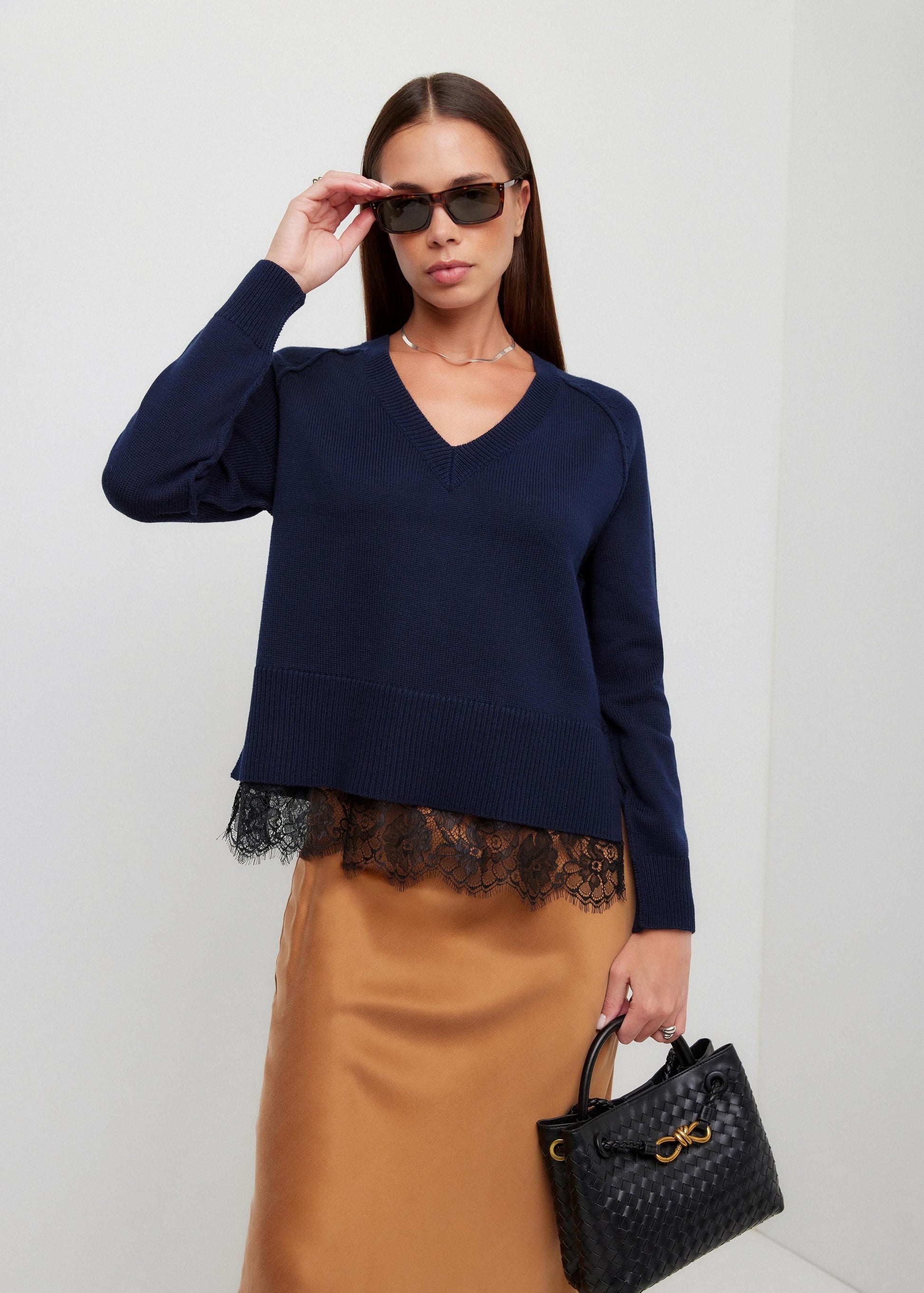 Camila Lace Layered Sweater