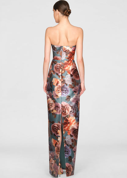 CLEO STRAPLESS COLUMN GOWN