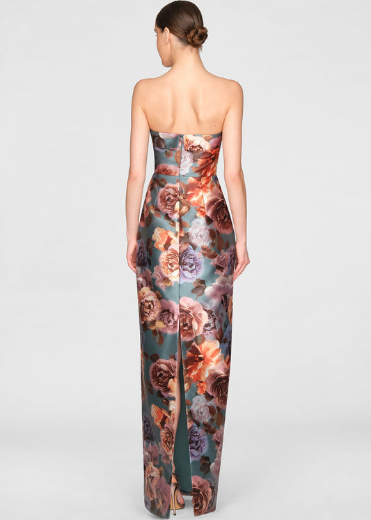 CLEO STRAPLESS COLUMN GOWN