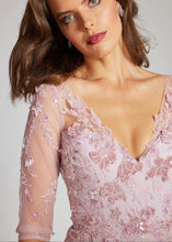 Load image into Gallery viewer, Tulle Velvet Floral Applique Gown