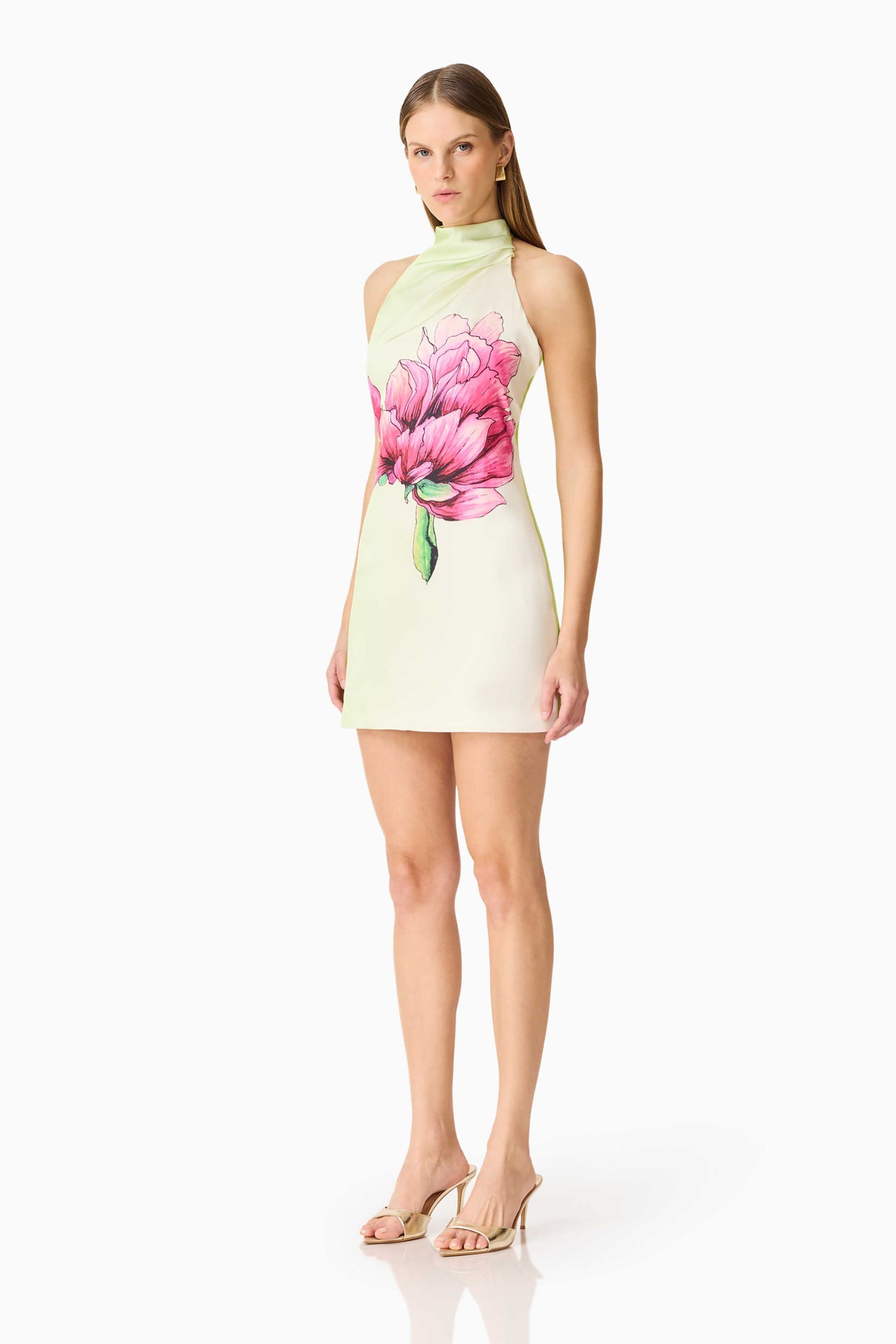 Elisia Halter Neck Mini Dress