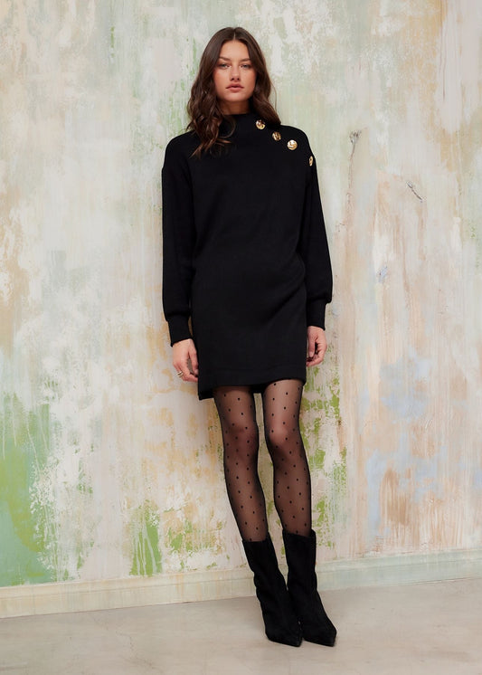 Brenna Mock Neck Dress