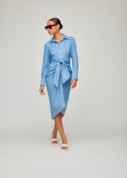 Rayleen Pleated Shirtdress