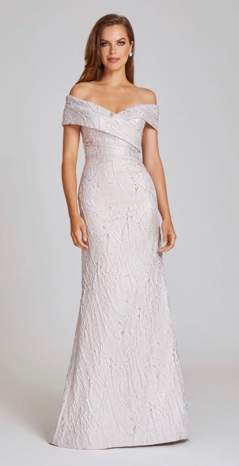 Off the Shoulder Splash Gown