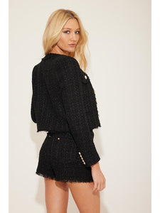 Karson Black Tweed Blazer