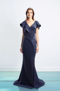 Trumpet Cap Sleeve Gown