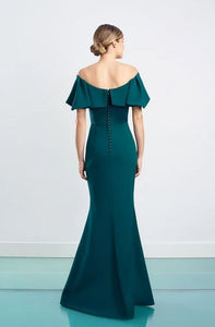 Off-the-Shoulder Trumpet Gown