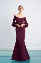 Load image into Gallery viewer, 3/4 Puff Sleeve Gown