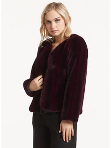 Merlot Francie Fur Jacket