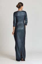 Load image into Gallery viewer, Shimmer Jaquard Side Peplum Gown