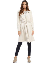 Load image into Gallery viewer, Faux Suede Trench Coat