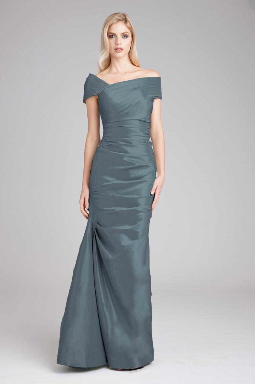 Stretch Taffeta Gown