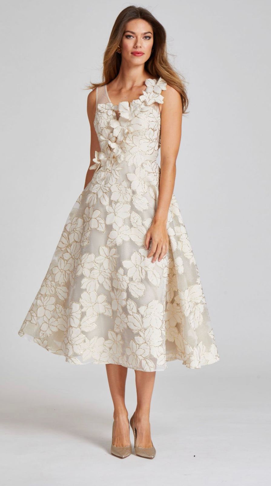 Organza Self Flower