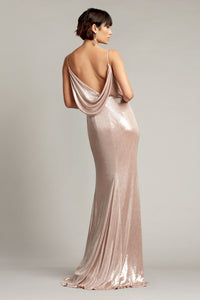 Double Cowl Shimmer Maxi