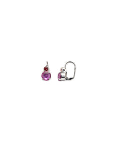 Round Crystal Dangle Earrings