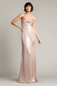 Double Cowl Shimmer Maxi