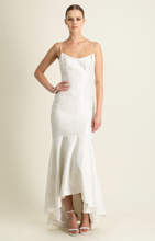 Load image into Gallery viewer, Sleeveless Pearl Jacquard Midi Dress